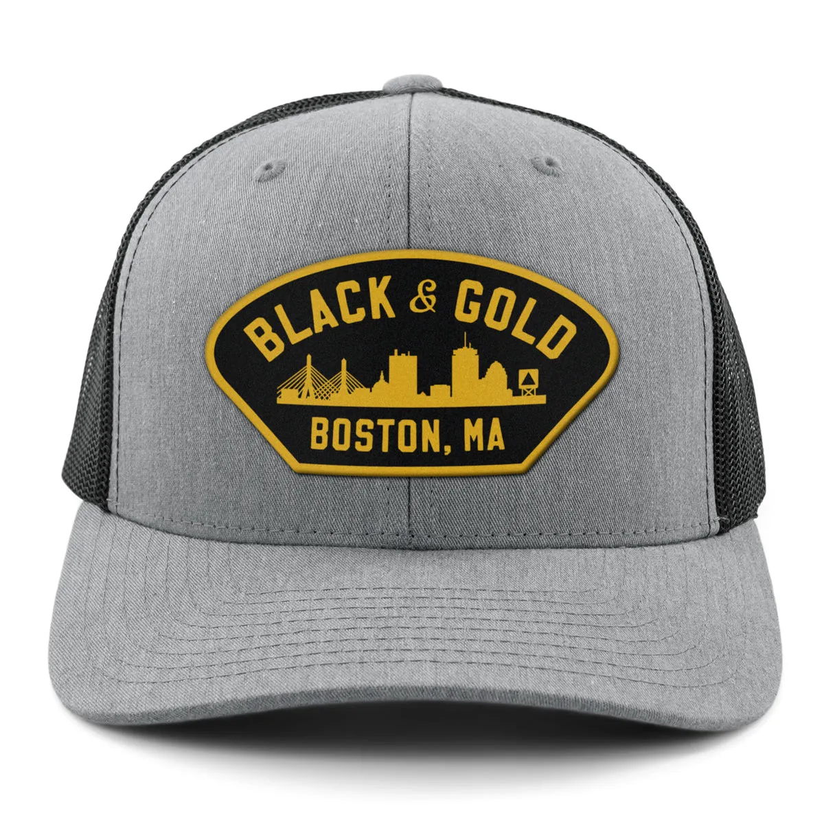 Black & Gold Boston Naval Classic Snapback Trucker