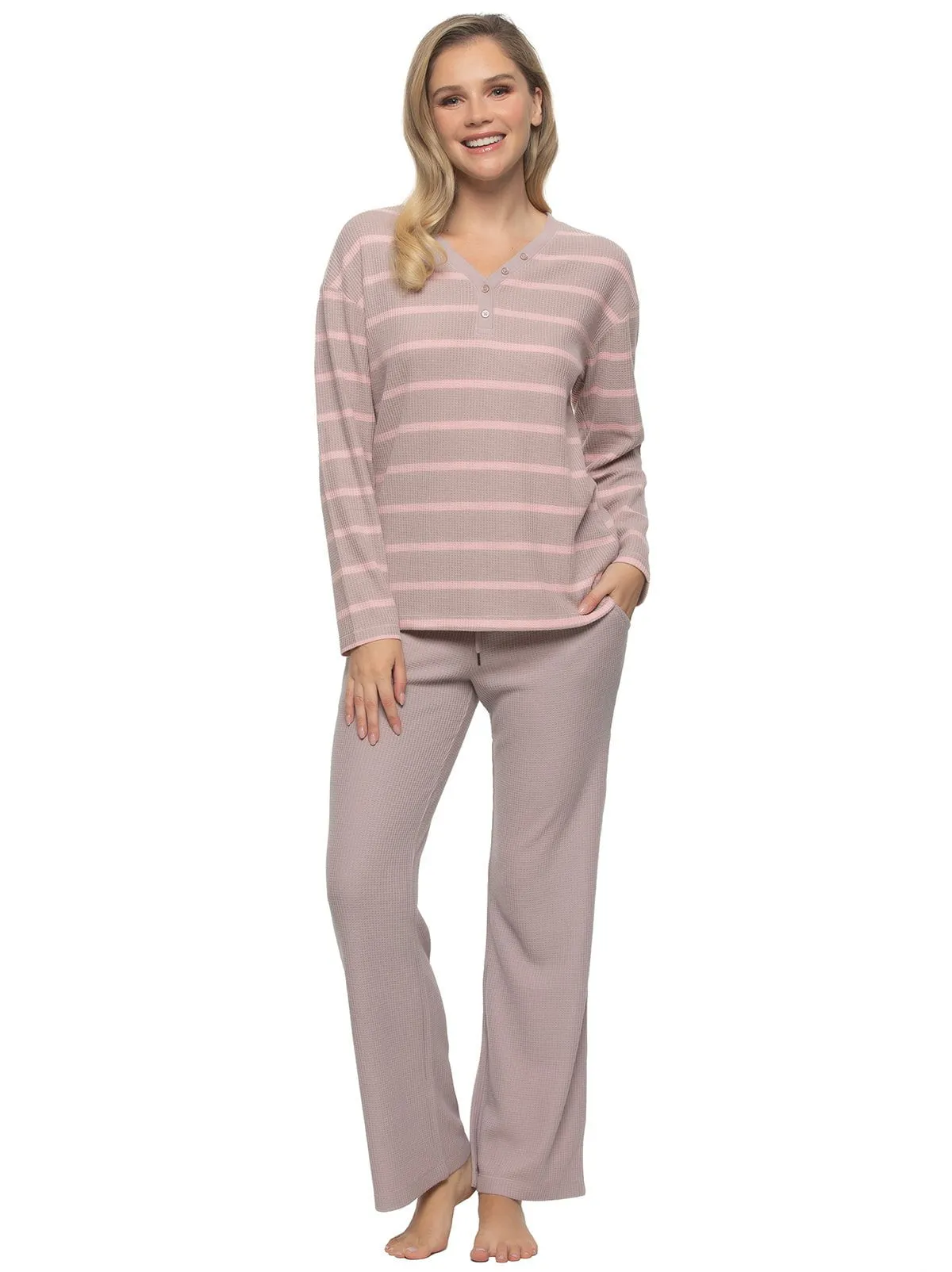 Jolie 2-Piece Henley & Lounge Pant Set