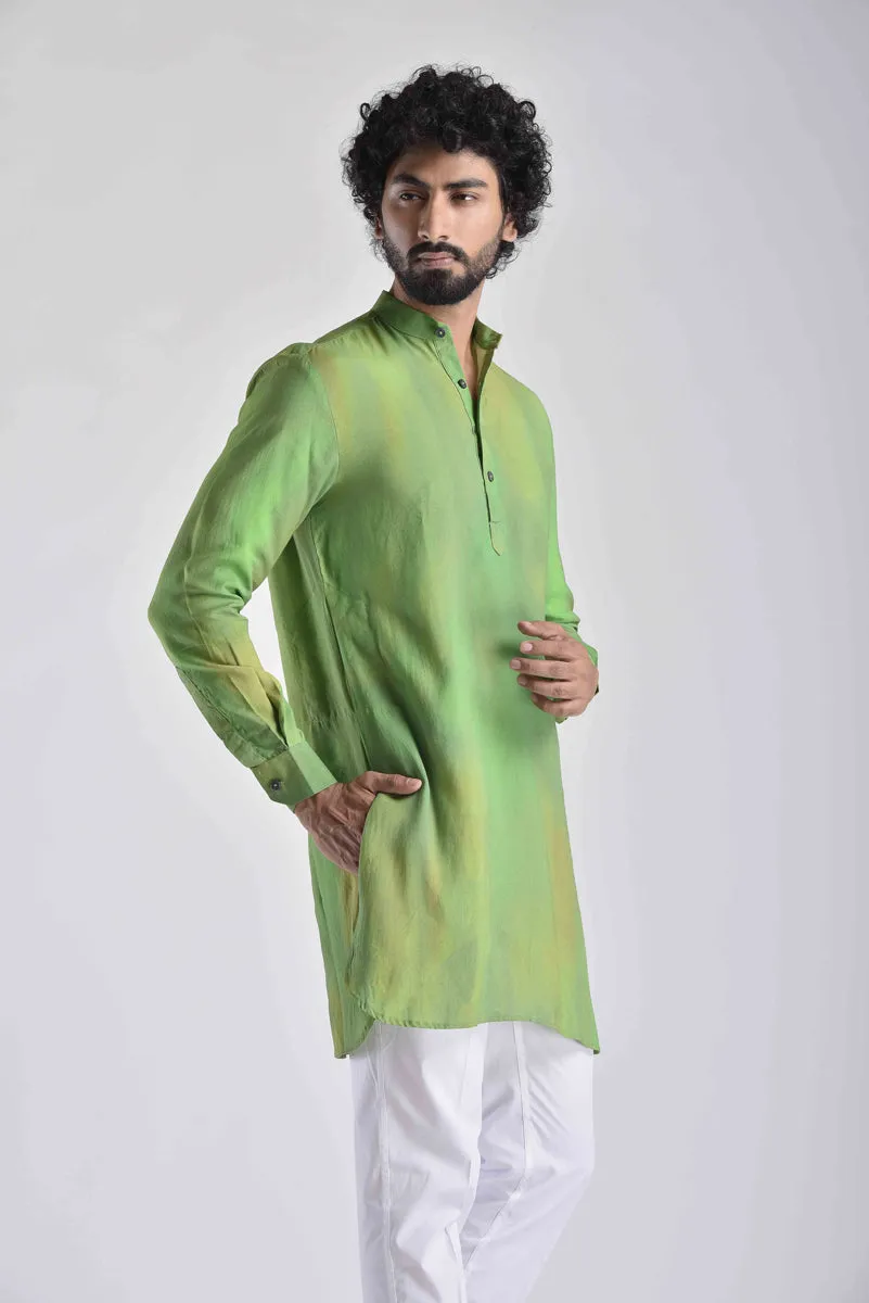 Ombre Green Ganganagery Kurta